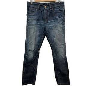 Gucci Jeans Size 42 M Women - 310226 Navy Full Length Damaged